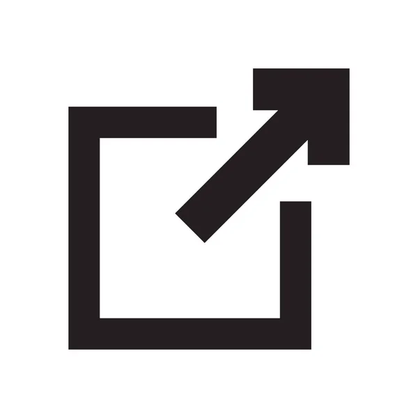Externes Link Symbol Symbol Öffnen — Stockvektor
