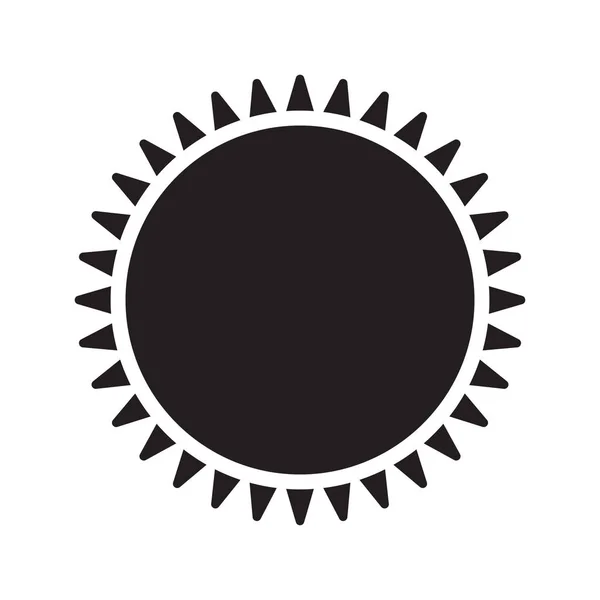 Icône Solaire Vecteur Isolé — Image vectorielle