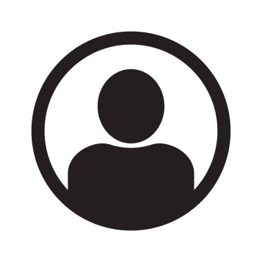 Kullanıcı simgesi düz stil, kişi simgesi, web sitesi, Kullanıcı simge vektör çizim için Kullanıcı simgesi