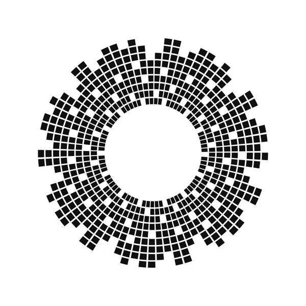 Еквалайзер Музики Звукової Хвилі Кола Векторний Дизайн Символу Піктограми Піктограма — стоковий вектор