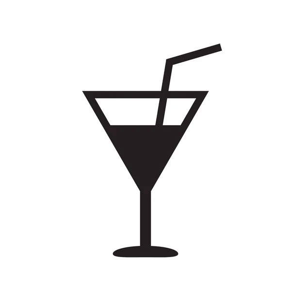 Icona Vettoriale Cocktail Icona Drink — Vettoriale Stock