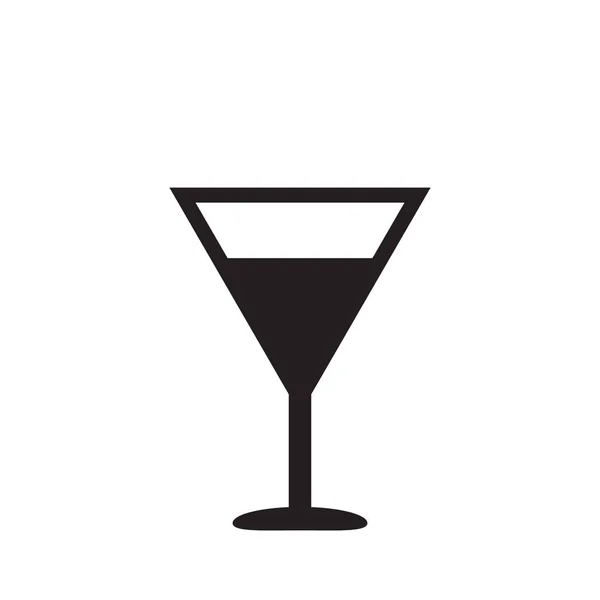 Icona Vettoriale Cocktail Icona Drink — Vettoriale Stock