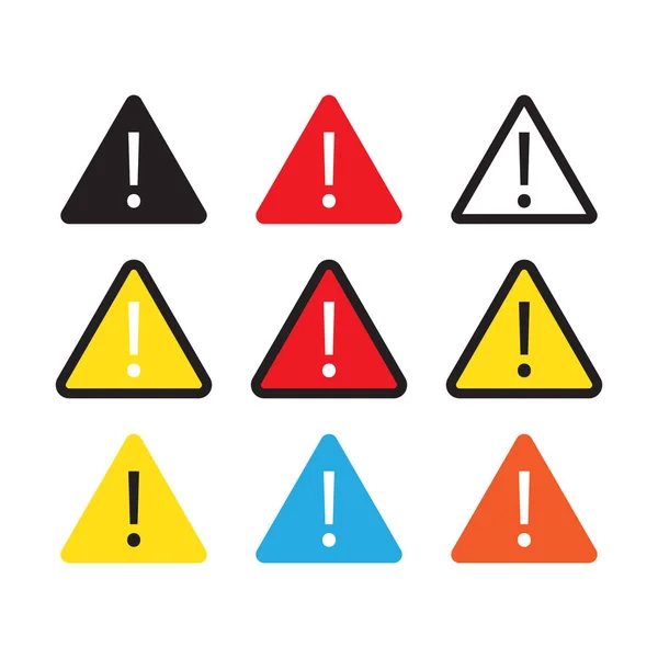 Signe Danger Signe Avertissement Signe Attention Icône Alerte Danger — Image vectorielle