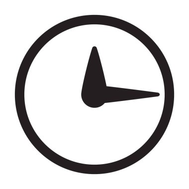 Saat simgesi, zaman simge vektör