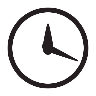 Saat simgesi, zaman simge vektör