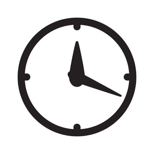 Icône Horloge Vecteur Icône Temps — Image vectorielle