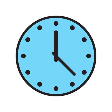 Saat simgesi, zaman simge vektör