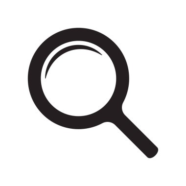 Arama simgesi. Büyüteç simgesi, vektör büyüteç ya da silindir işareti.