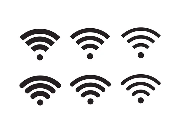 Wireless Und Wifi Symbol Oder Symbol Zeichen Für Den Remote — Stockvektor