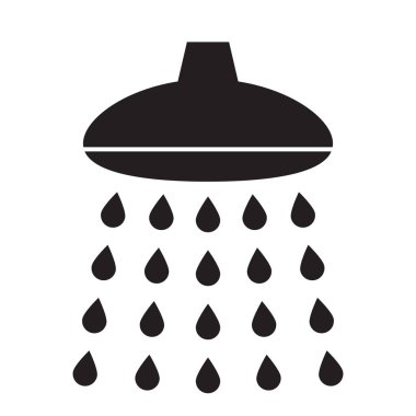 duş ikonu vektör illüstrasyonu