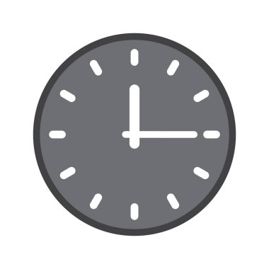 Saat simgesi, zaman simge vektör