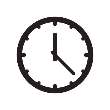 Saat simgesi, zaman simge vektör