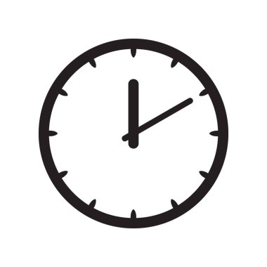 Saat simgesi, zaman simge vektör