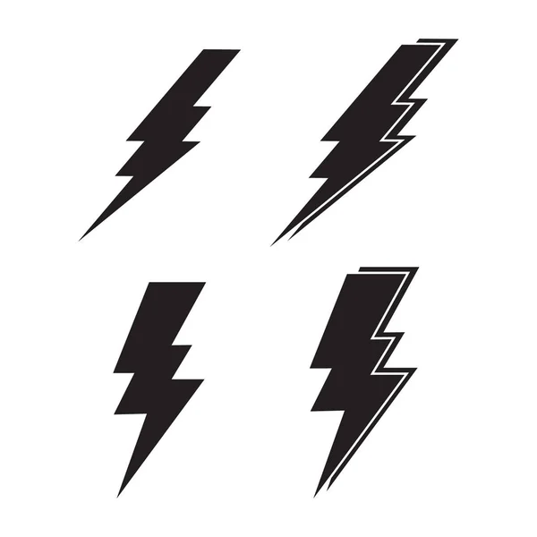 Lightning Bolt Elkraft Vektor Ikon — Stock vektor