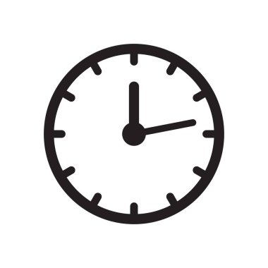 Saat simgesi, zaman simge vektör