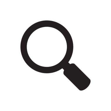 Arama simgesi. Büyüteç simgesi, vektör büyüteç ya da silindir işareti.