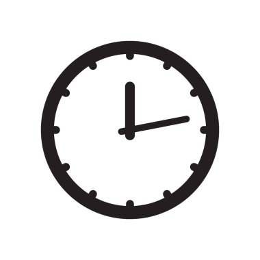 Saat simgesi, zaman simge vektör