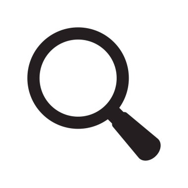 Arama simgesi. Büyüteç simgesi, vektör büyüteç ya da silindir işareti.