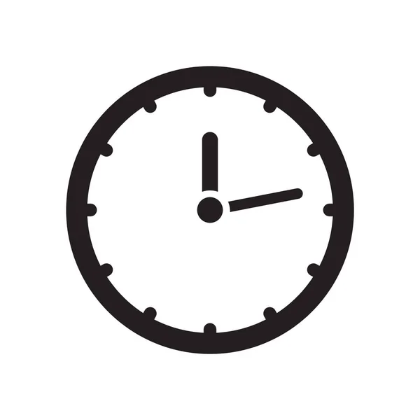 Icono Del Reloj Vector Icono Tiempo — Vector de stock