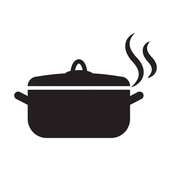 Big cooking pot icon image Royalty Free Vector Image