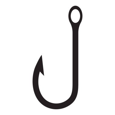 Fishing Hook simgesi vektör izole