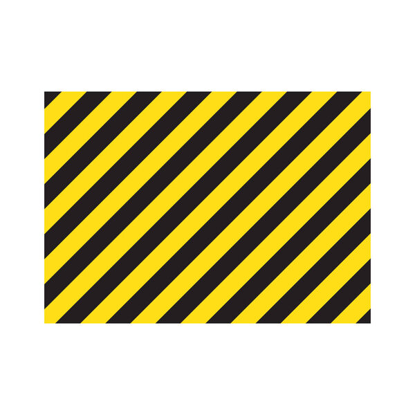 Warning striped rectangular background, yellow and black stripes on the diagonal, a warning to be careful - the potential danger vector template sign