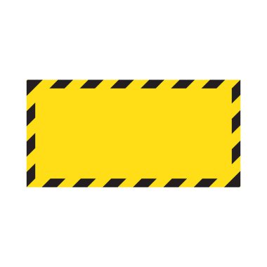 Çizgili arka plan dikkatli, potansiyel tehlike olarak uyarı, uyarı çapraz, vektör şablonundaki sarı ve siyah çizgili kenarlık sarı ve siyah renk imzala. İnşaat uyarı sınırı