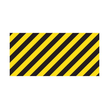 dizili dikdörtgen arka plan, sarı ve siyah uyarı işareti çapraz, dikkat - için bir uyarı potansiyel tehlike vektör şablon çizgili