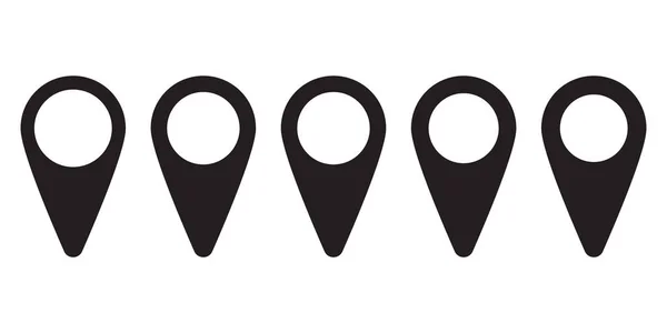 Kaarten Pin Locatie Kaartpictogram — Stockvector