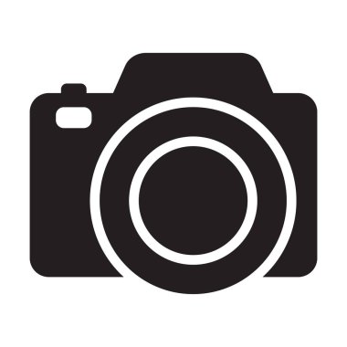 Fotoğraf kamera simgesi vektör izole