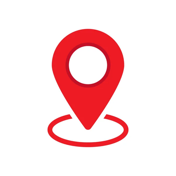 赤い地図ピン 位置マーカーアイコン 位置マップアイコン 位置ピン ピンアイコンベクトル — ストックベクタ