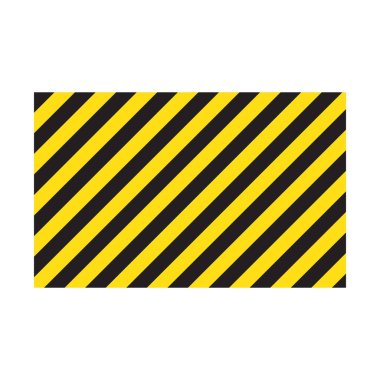 dizili dikdörtgen arka plan, sarı ve siyah uyarı işareti çapraz, dikkat - için bir uyarı potansiyel tehlike vektör şablon çizgili