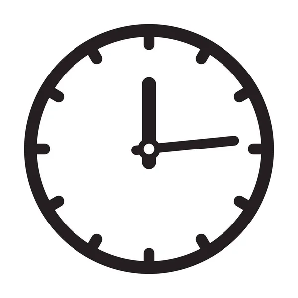 時計のアイコンは 時間のアイコン ベクトル — ストックベクタ