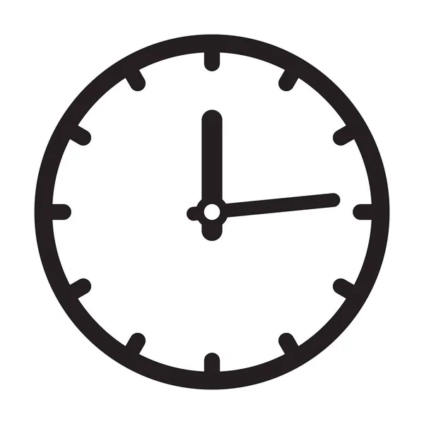 Icono Del Reloj Vector Icono Tiempo — Vector de stock