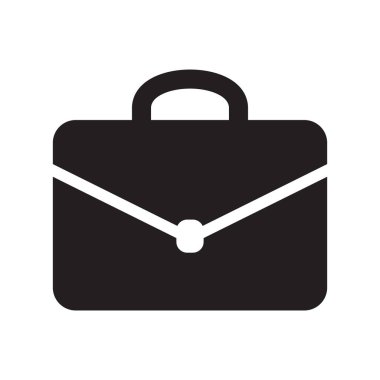 düz tarzda riefcase işaret simgesi. Beyaz izole arka plan üzerinde Bavul vektör illüstrasyon. Bagaj iş konsepti.