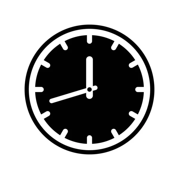 Icono Del Reloj Vector Icono Tiempo — Vector de stock