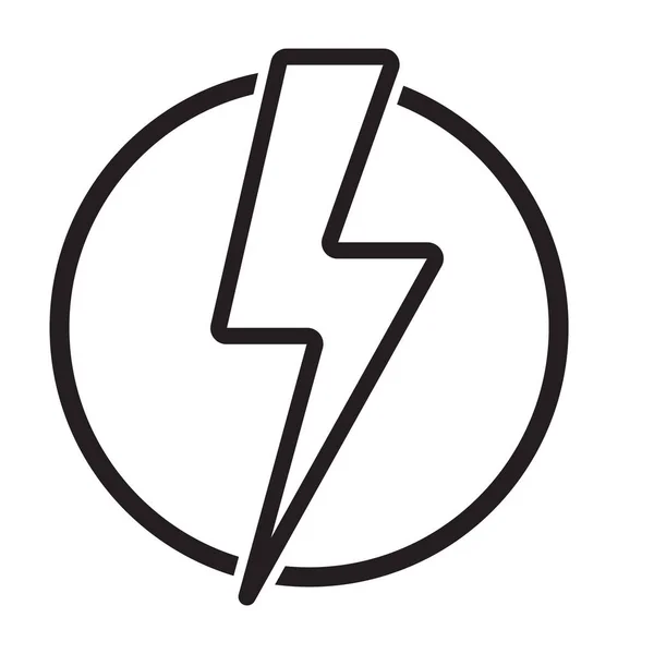 Lightning Bolt Icon Modern Line Icon Design Modern Icons Mobile — Stock Vector