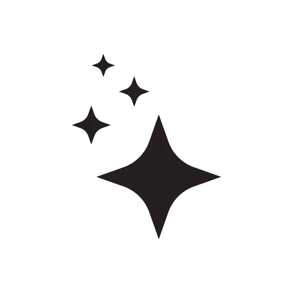 Icono Brillo Icono Estrella Limpia — Vector de stock