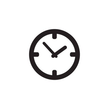 Saat simgesi, zaman simge vektör