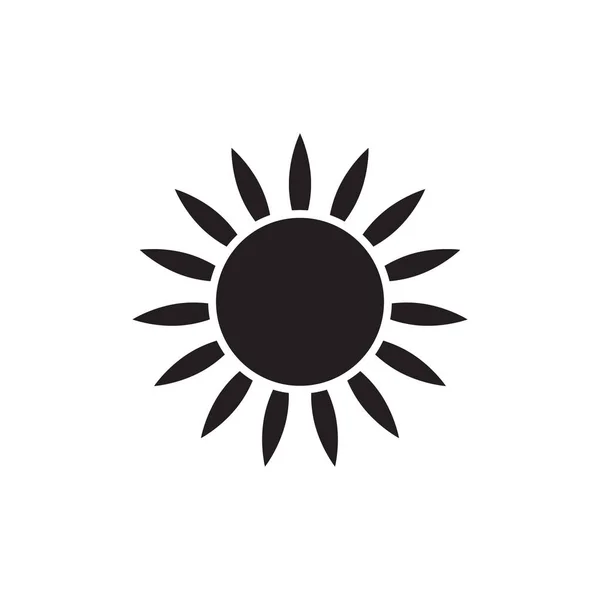 Icono Del Sol Vector Aislado Símbolo Del Sol — Vector de stock