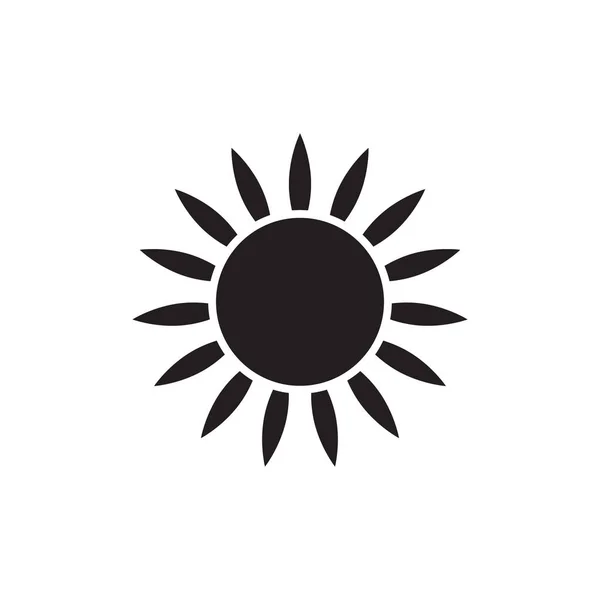 Icône Solaire Vecteur Isolé Symbole Solaire — Image vectorielle