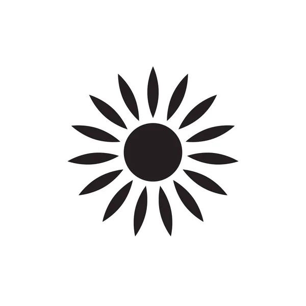 Solikon Vektor Isolerad Sol Symbol — Stock vektor