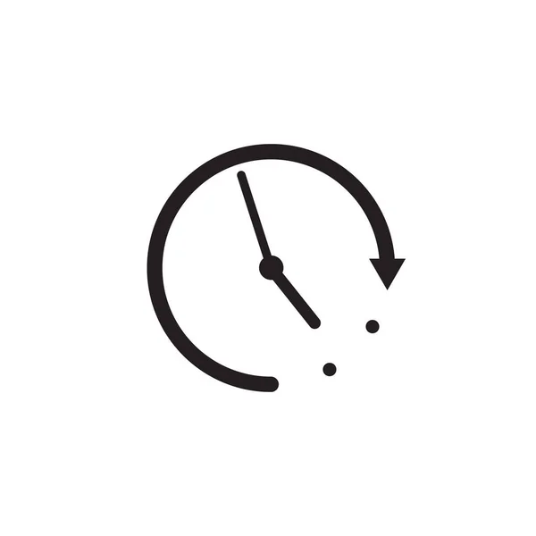 Icône Horloge Vecteur Icône Temps — Image vectorielle