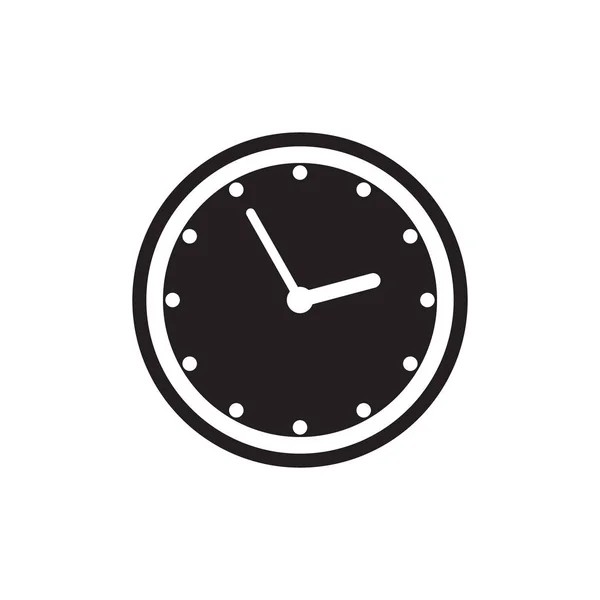 Icono Del Reloj Vector Icono Tiempo — Archivo Imágenes Vectoriales
