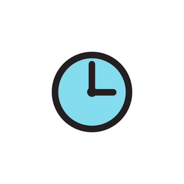 Ícone Relógio Vetor Ícone Tempo — Vetor de Stock
