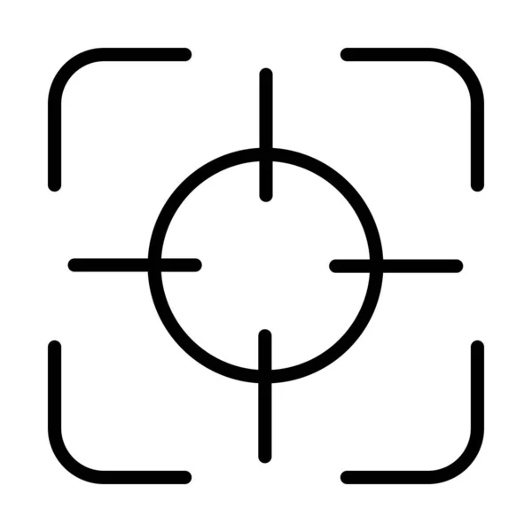 Ikona Ostrości Symbol Wektora Linii — Wektor stockowy