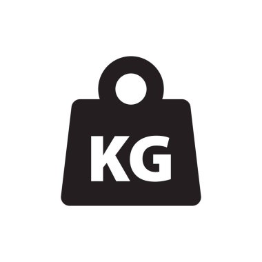 Weight kilogram icon vector isolated clipart