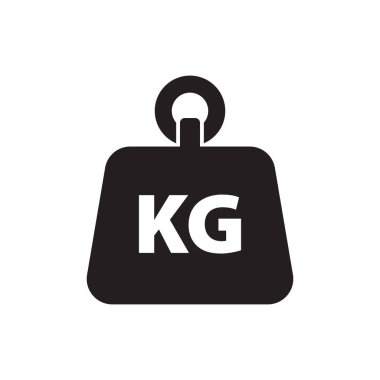 Ağırlık kilogram simgesi vektör izole