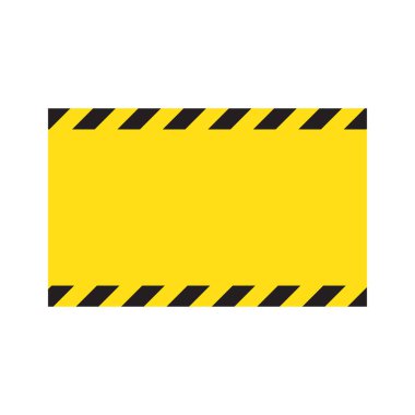 Çizgili arka plan dikkatli, potansiyel tehlike olarak uyarı, uyarı çapraz, vektör şablonundaki sarı ve siyah çizgili kenarlık sarı ve siyah renk imzala. İnşaat uyarı sınırı.