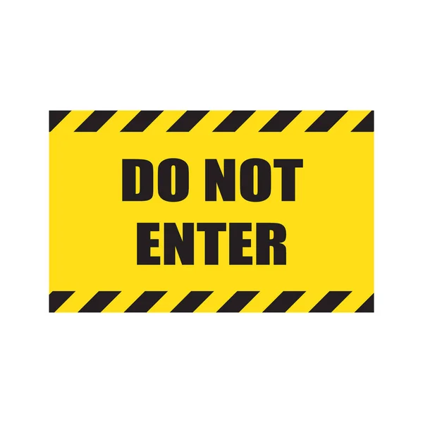 Enter Sign Stop Signs Enter Danger Warning Attention Traffic Road — Stock Vector